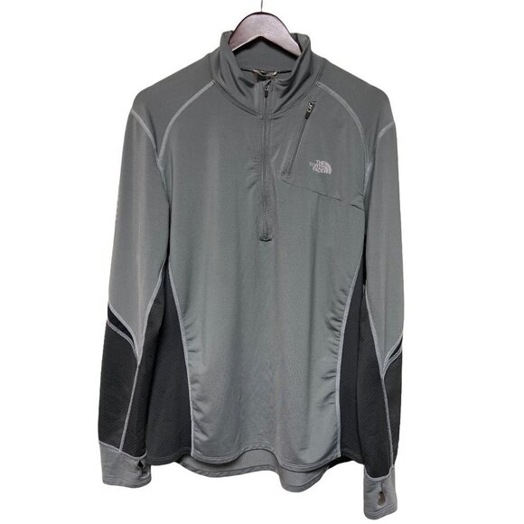 The North Face Other - The North Face Grey Black 1/4 Zip Pull Over Jacket Size Large Men's
